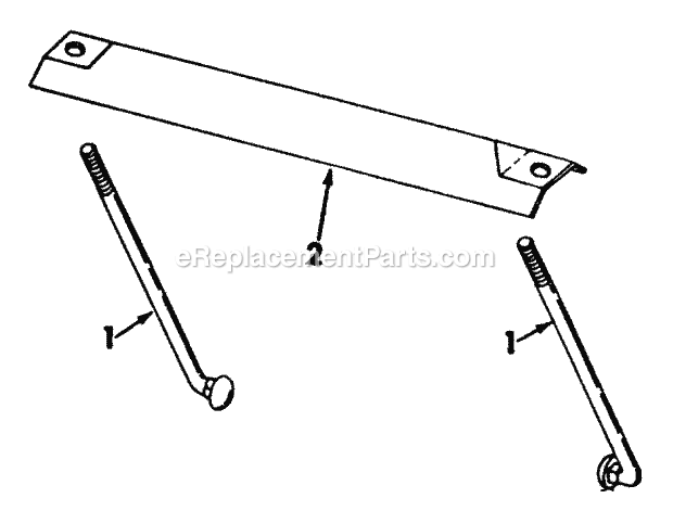 Battery Holder Diagram and Parts List for 122  Cub Cadet Lawn Tractor